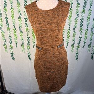 Enfocus Studio Textured Orange Mini Dress B4